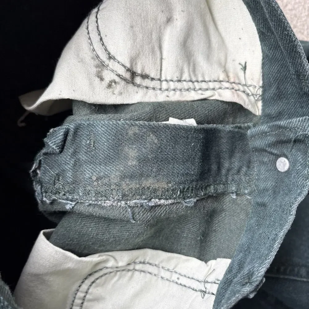 Deadstock Vintage Denim Lee Junior 300 Relaxed Fit Tapered Leg 7 Overdyed Jeans